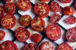 Tomater tørret i Dehydrator